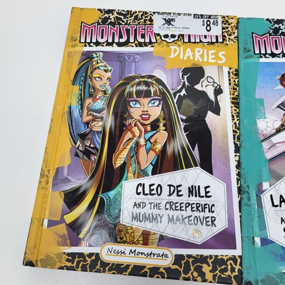 New Lot of 2 Monster High Books 2 Diaries Laguna Blue & Cleo De Nile 1st Edition - Picture 2 of 11
